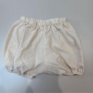 Kids Tan Checkered Shorts
